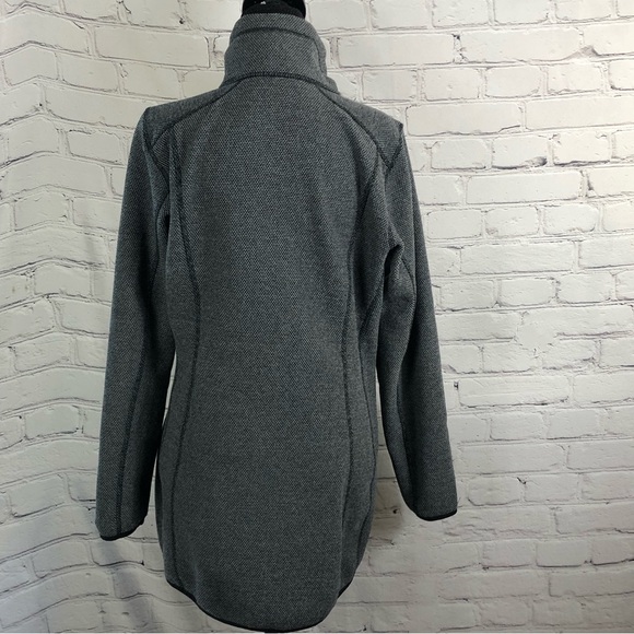 EDDIE BAUER GREY HIGH NECK ZIP-UP FLEECE. SIZE (M) - Picture 3 of 15